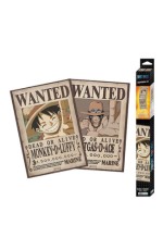 Poster set 2 Chibi - One Piece, Wanted Luffy & Ace