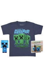Set majica i figura POP - Minecraft, ChrgdCreepr, M