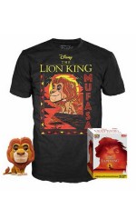 Set majica i figura Pop! - Disney, Lion King, Mufasa, S