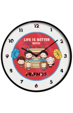 Zidni sat - Friends, Life is better with Frineds, Chibi