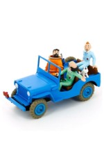 Figura - TinTin, Car Blue Willys CJ2A